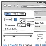 screenshot of BALSAMIQ wireframe example